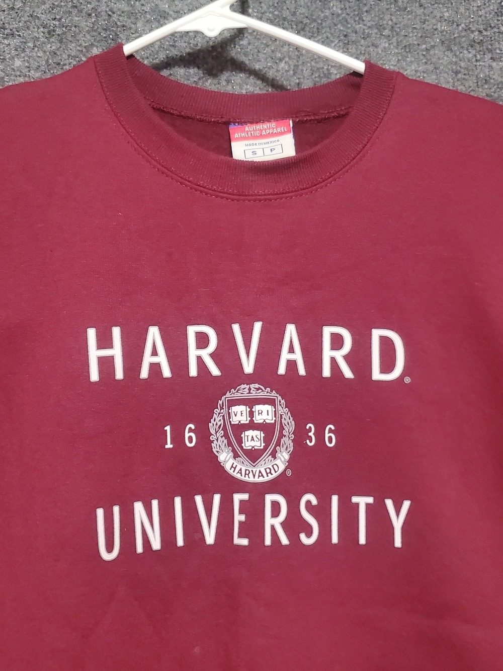 Champion Harvard University Sweatshirt Mens Small Crimson Red Retro Rory Gilmore